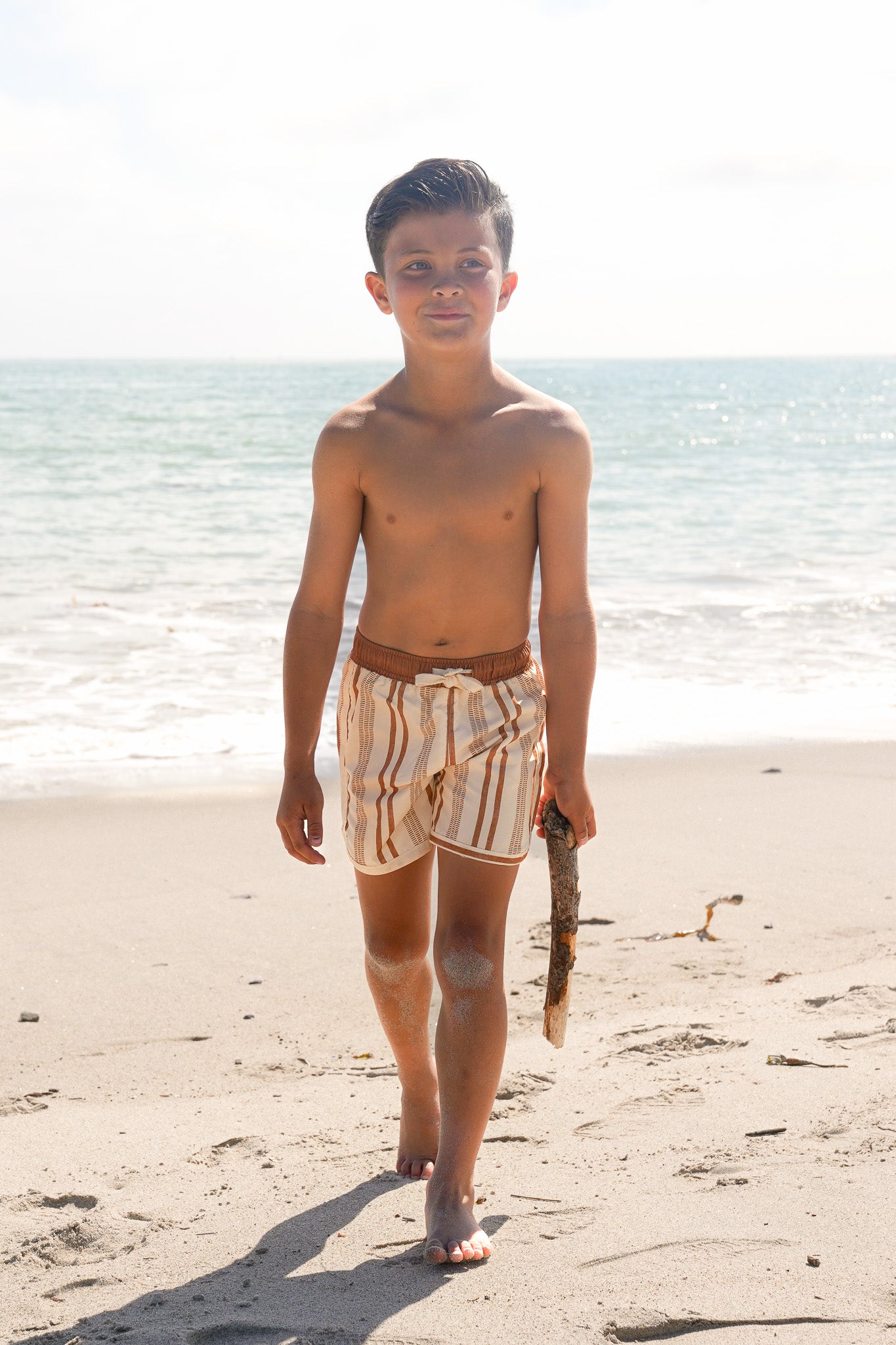 Cocoa Stripe boardshort