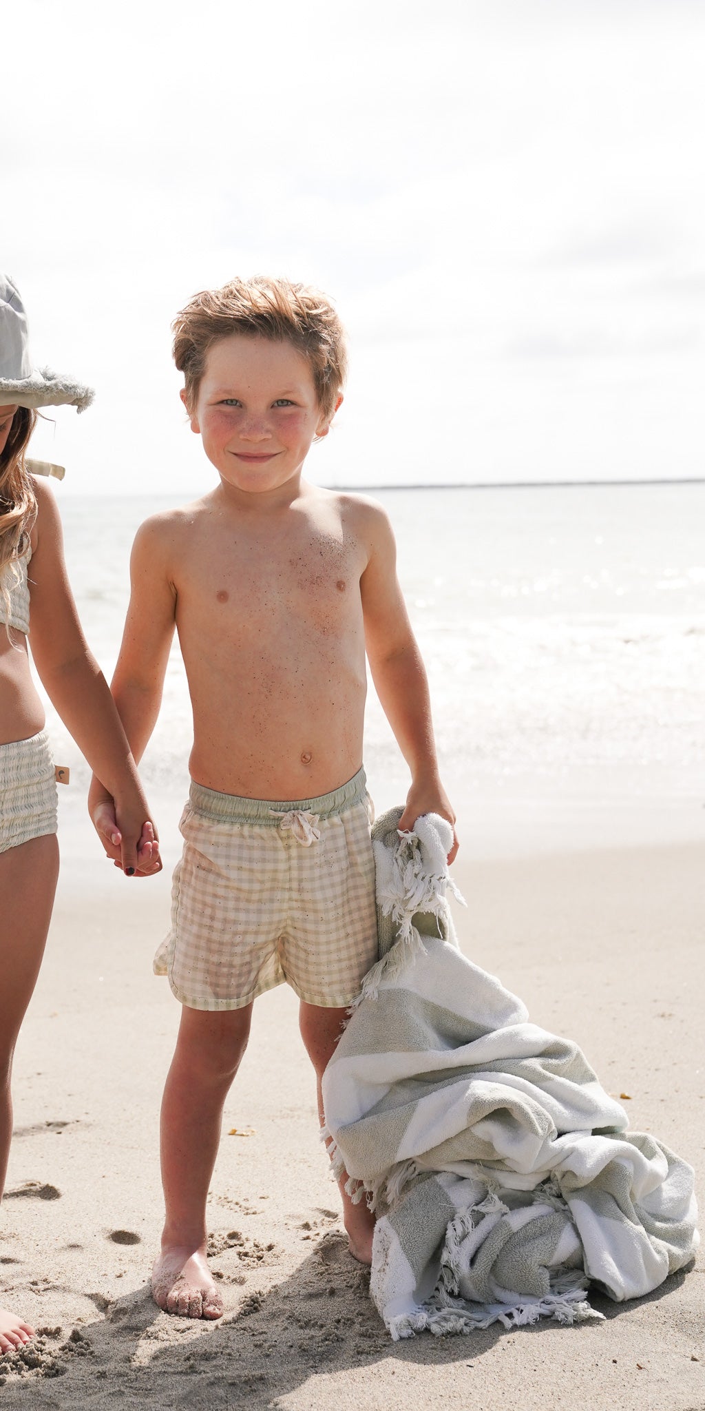 Vintage gingham boardshort