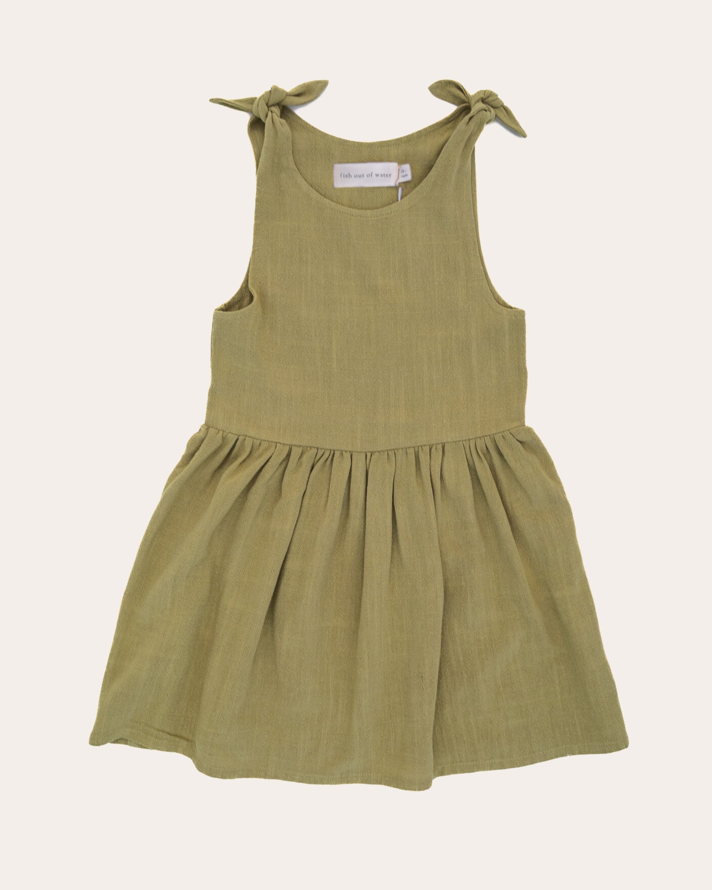 Split Pea Shoulder Tie Dress