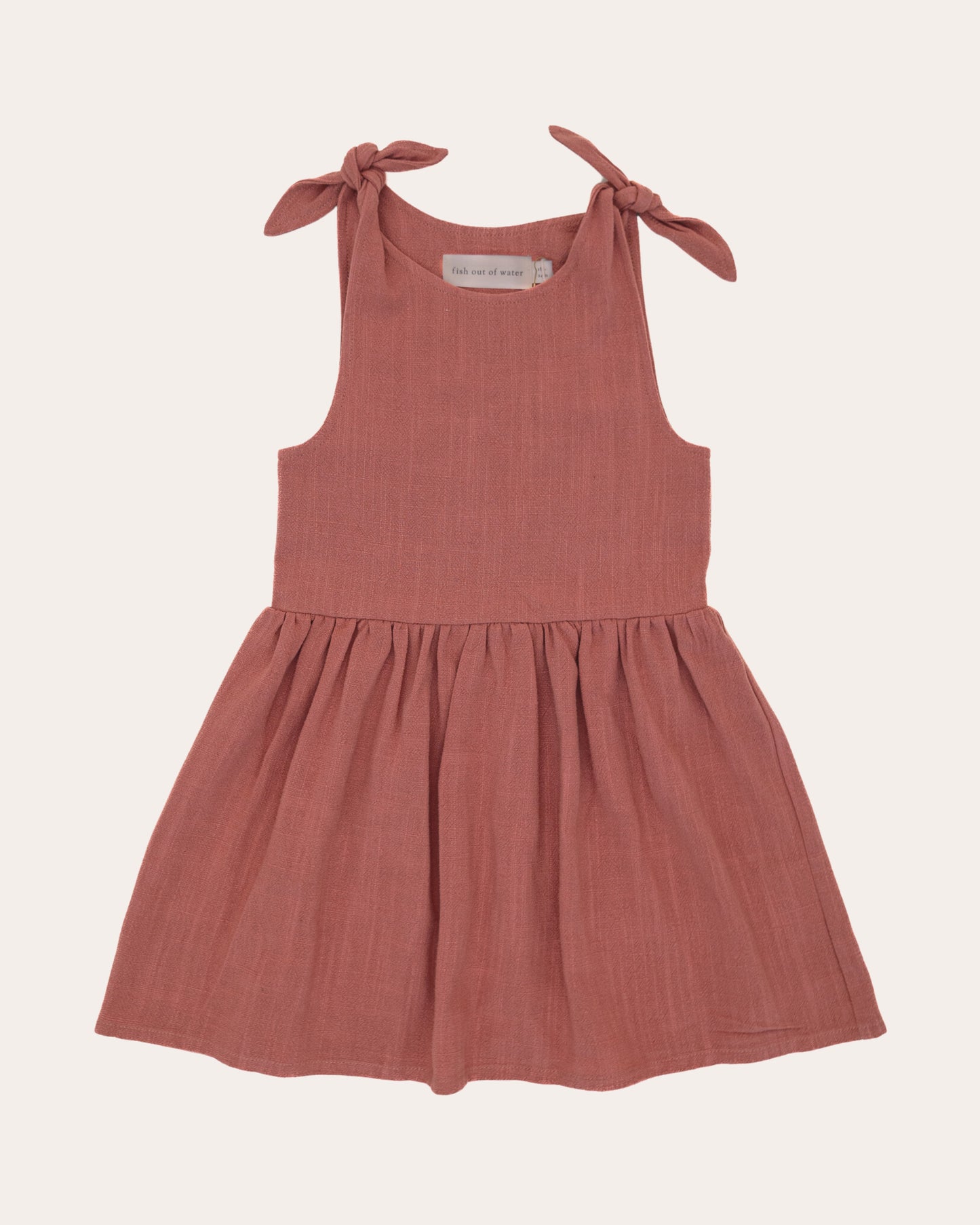 Rose Blossom Shoulder Tie Dress