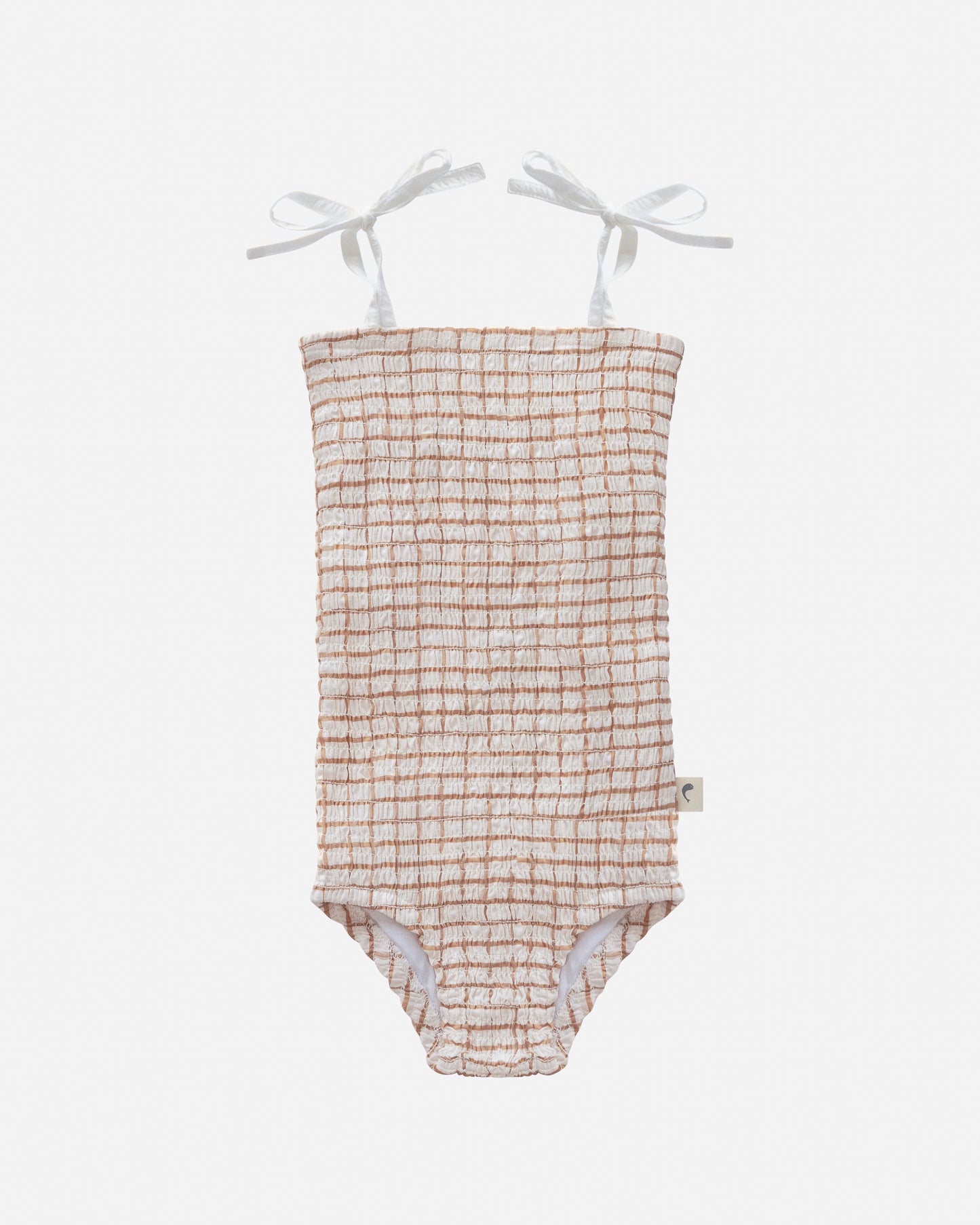Classic Windowpane Smocked One Piece