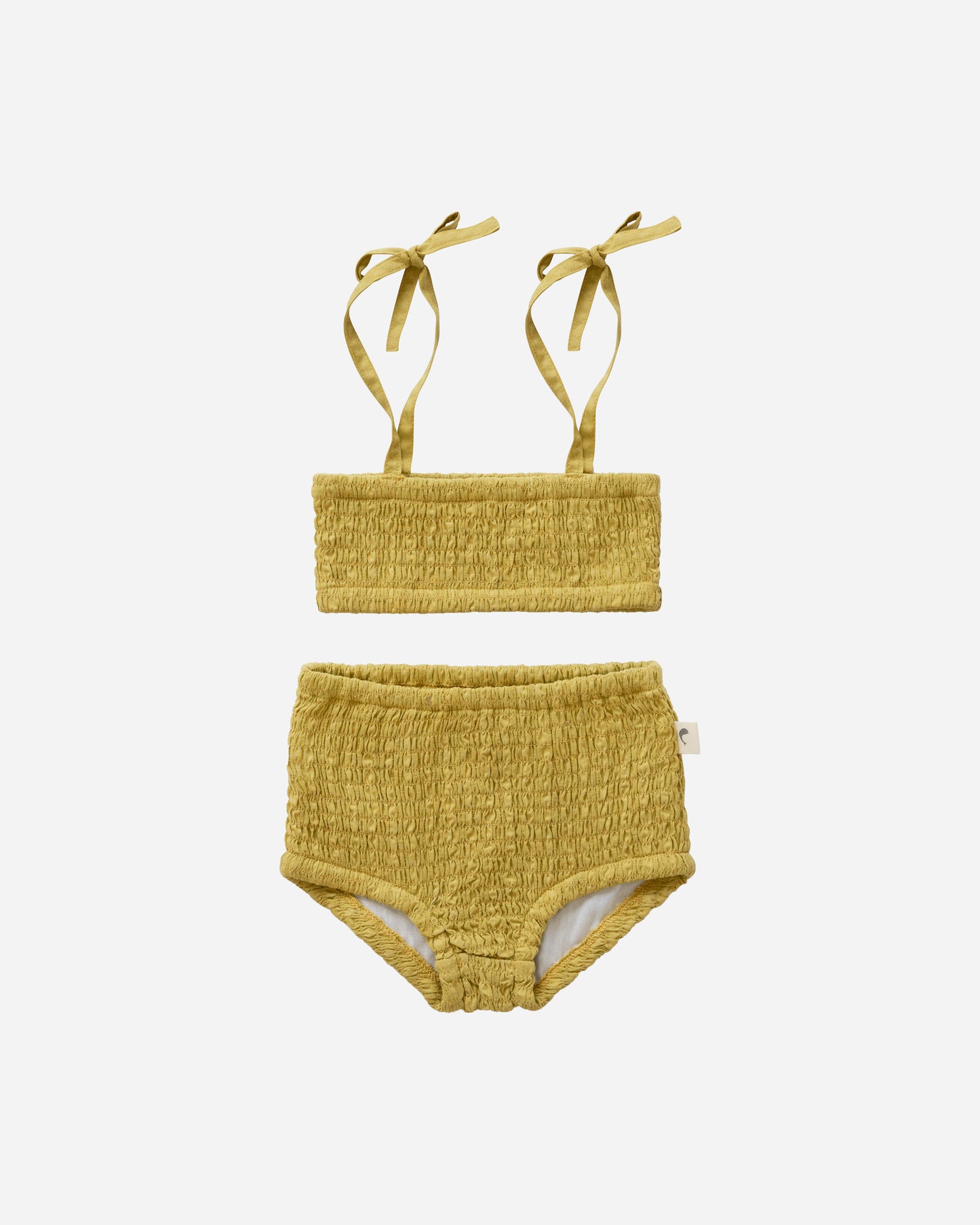 Solid Sunny Smocked Bikini