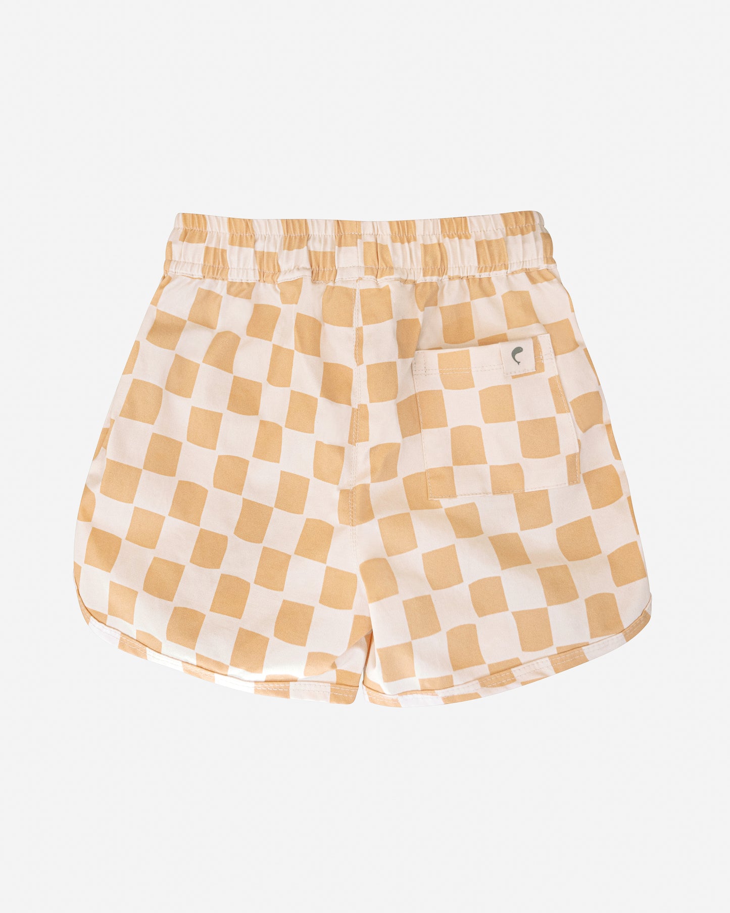 Creamsicle Checker Boardshort