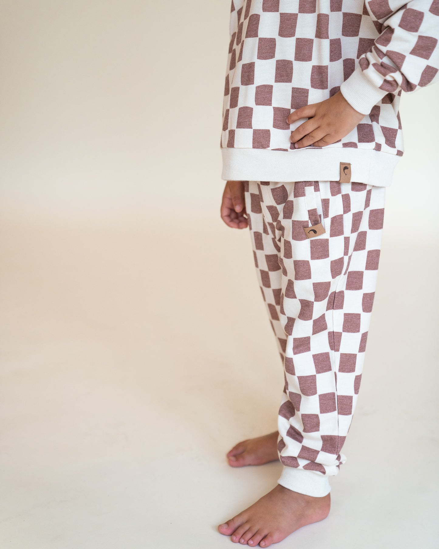 Rusty Checker Sweat Set- Unisex