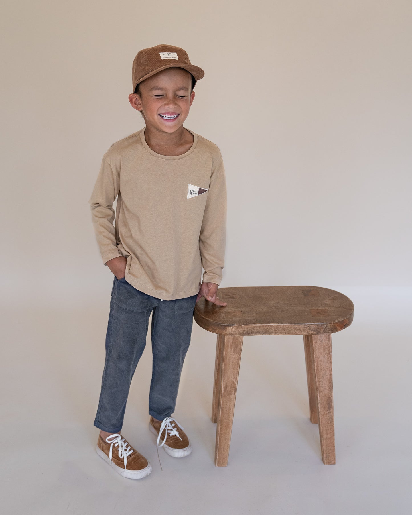 GET OUT THERE Pennant Flag Long Sleeve Tee