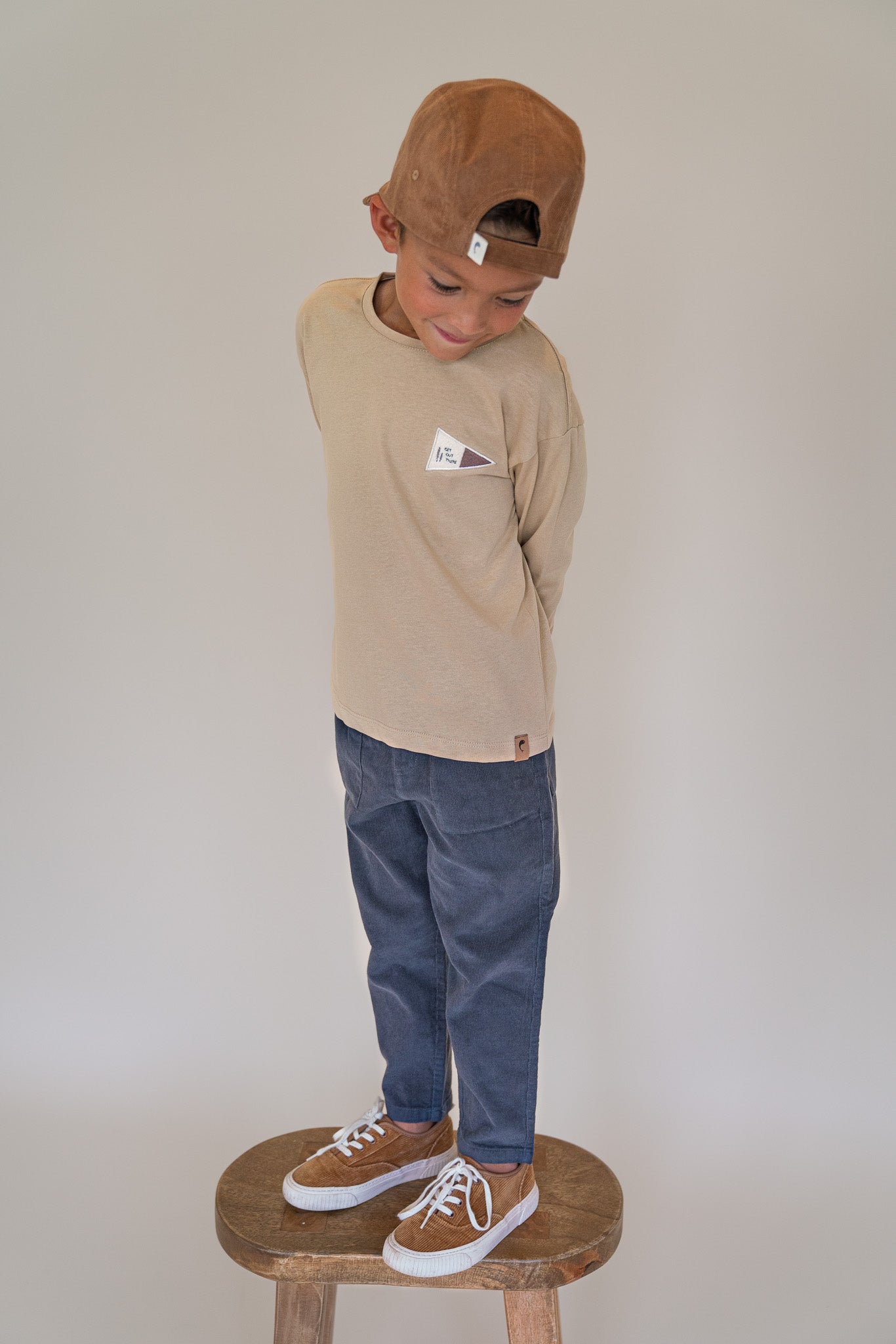 GET OUT THERE Pennant Flag Long Sleeve Tee