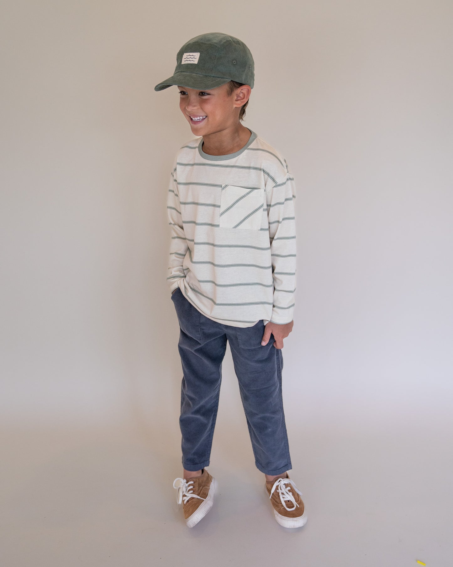 Pine Tree Ripple 5-panel corduroy hat