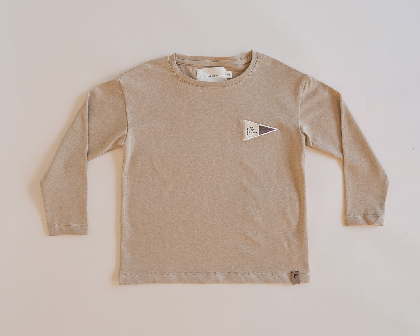 GET OUT THERE Pennant Flag Long Sleeve Tee