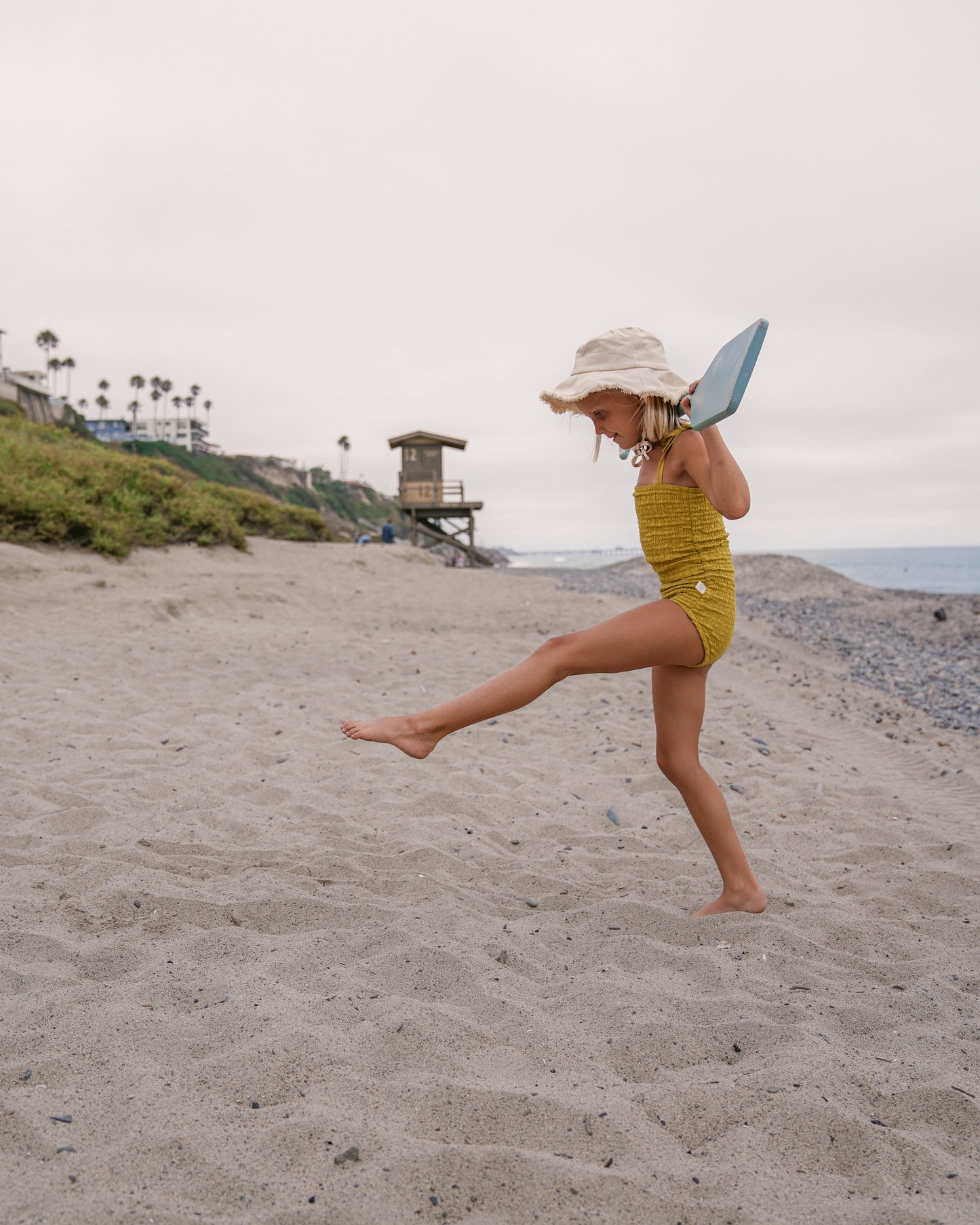 Solid Sunny Smocked One Piece