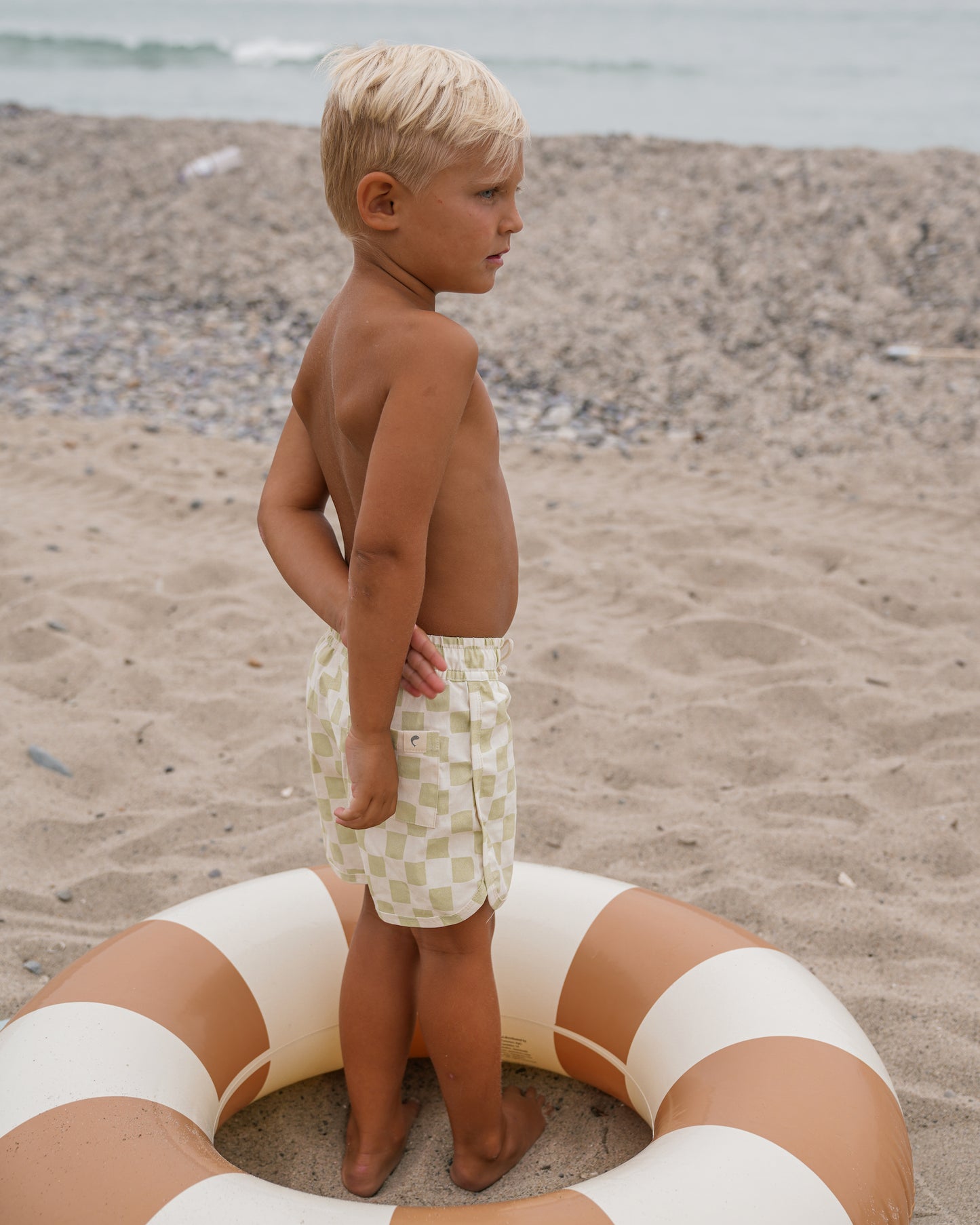 Pistachio Checker Boardshort