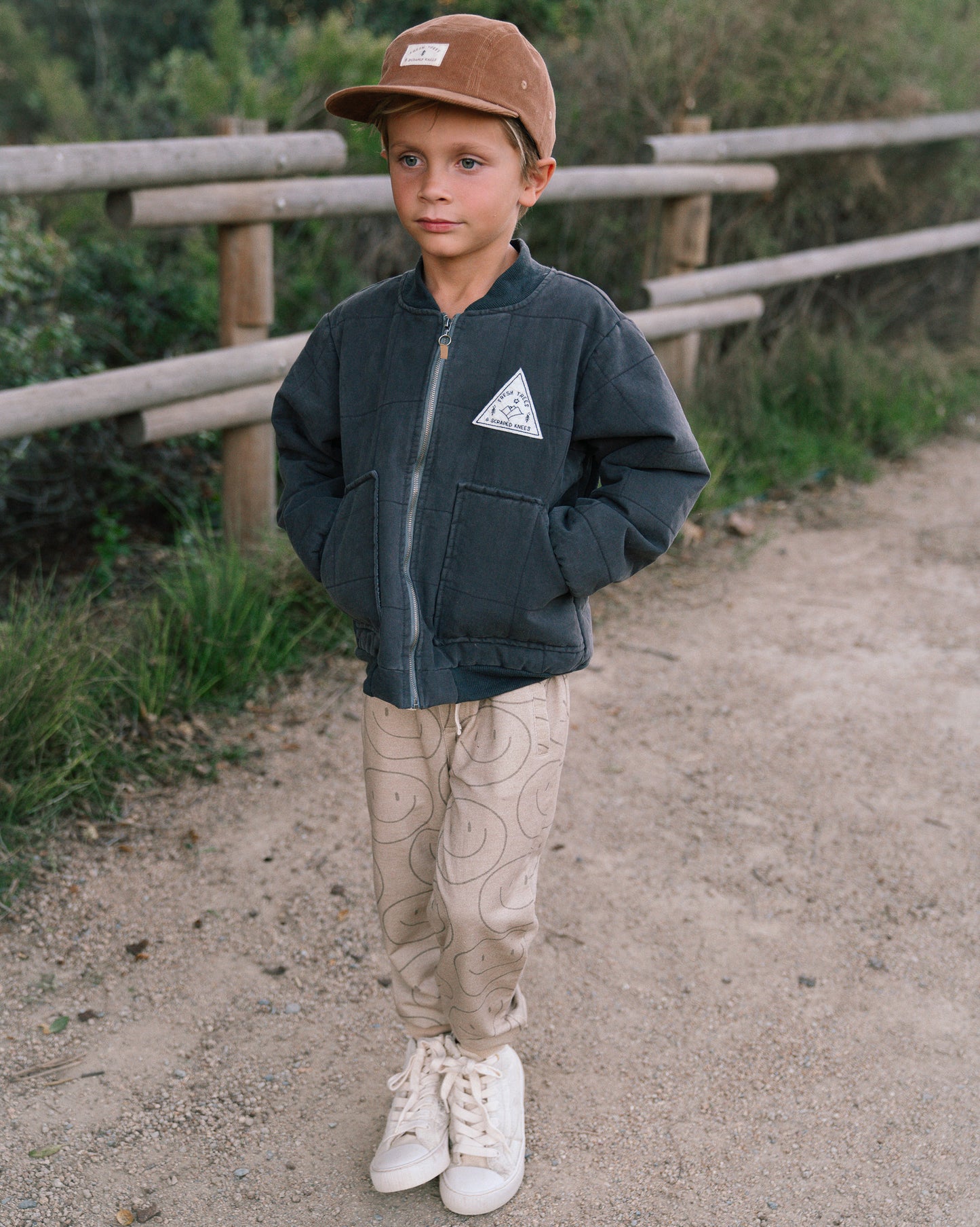 Fresh Trees & Scraped Knees 5-panel corduroy Hat