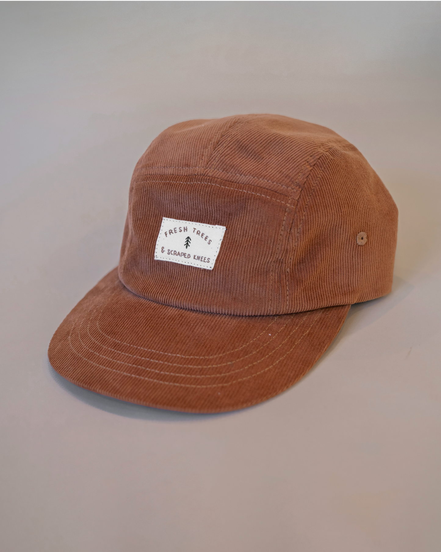 Fresh Trees & Scraped Knees 5-panel corduroy Hat