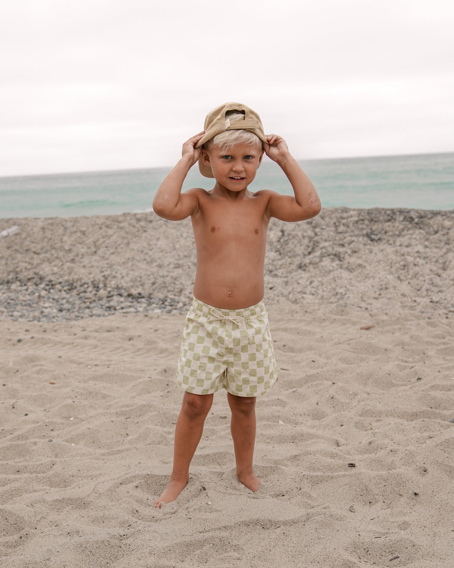 Pistachio Checker Boardshort