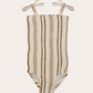 Cocoa Stripe smocked one piece