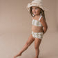 Pistachio Stripe Smocked Bikini