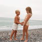 Creamsicle Stripe Smocked Bikini