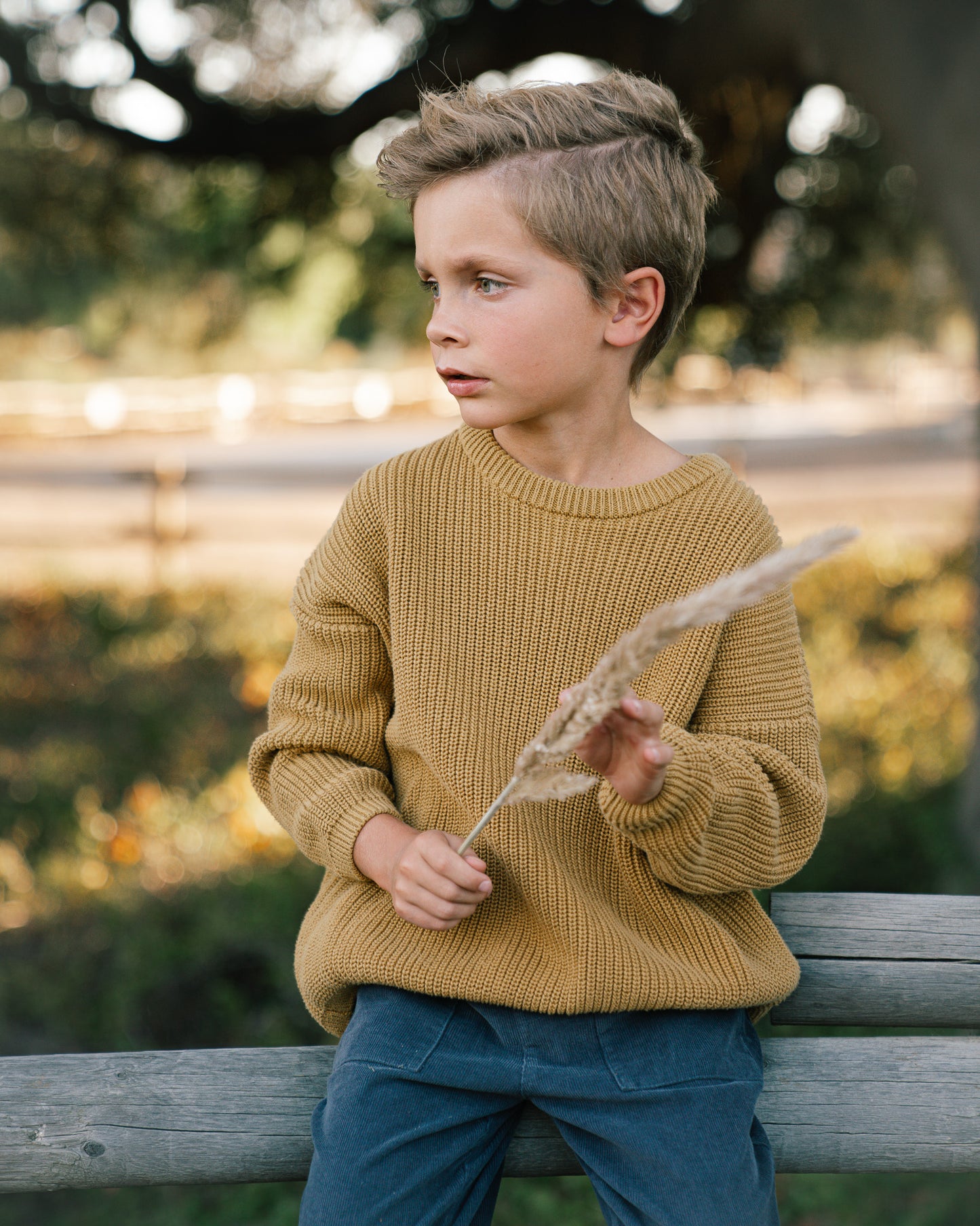 Oil Yellow Knit sweater - unisex