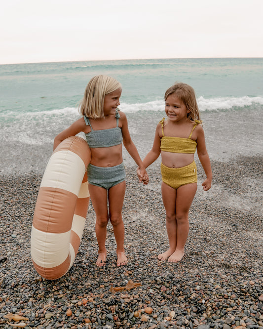 Solid Sunny Smocked Bikini