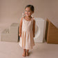 Apricot Linen Shoulder Tie Dress