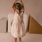 Apricot Linen Shoulder Tie Dress